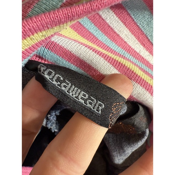 Rocawear Denim‎ Mini Skirt Women's Y2K Pleated Embroidered Sz 12 Vintage - Picture 4 of 10